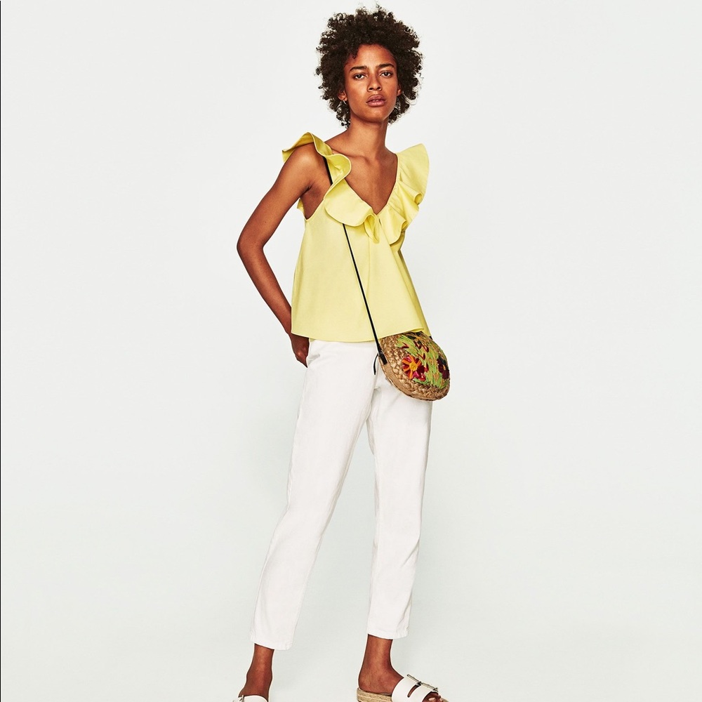 Zara ruffle top